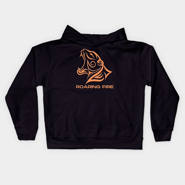 Roaring Fire Kids Hoodie by Mediteeshirts